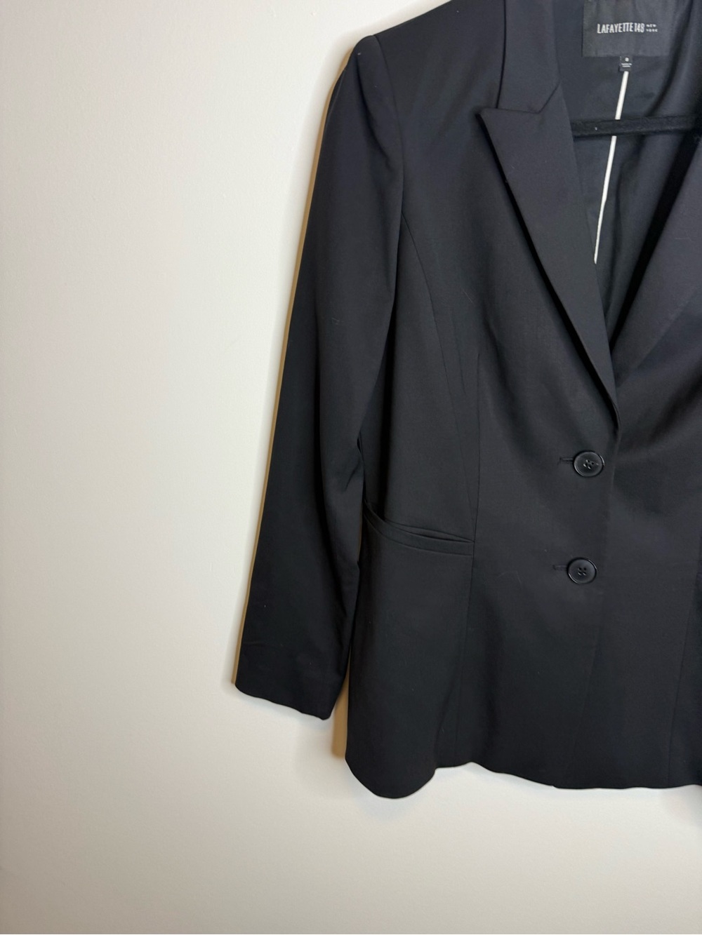 Lafayette 148 Blazer Size 8 blazer wool blend two button - Picture 2 of 8